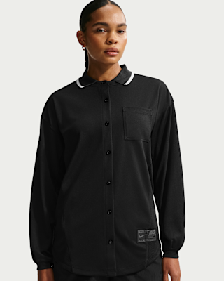 Nike Sportswear Women's Oversized Button-Down Jersey Top. Nike.com